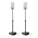 Nedis Högtalar Fäste | Kompatibel med: Universell | Golv | 4.5 kg | Höjdjusterbar | ABS / Stål | Svart, Fyndvara