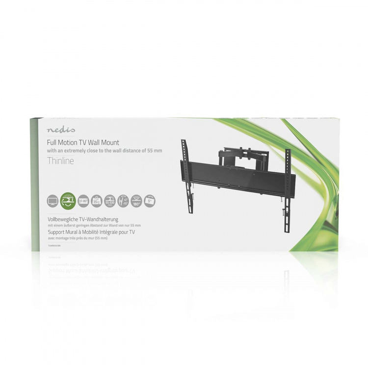 Nedis Draai- en Kantelbare TV-Muurbeugel | 37 - 80 