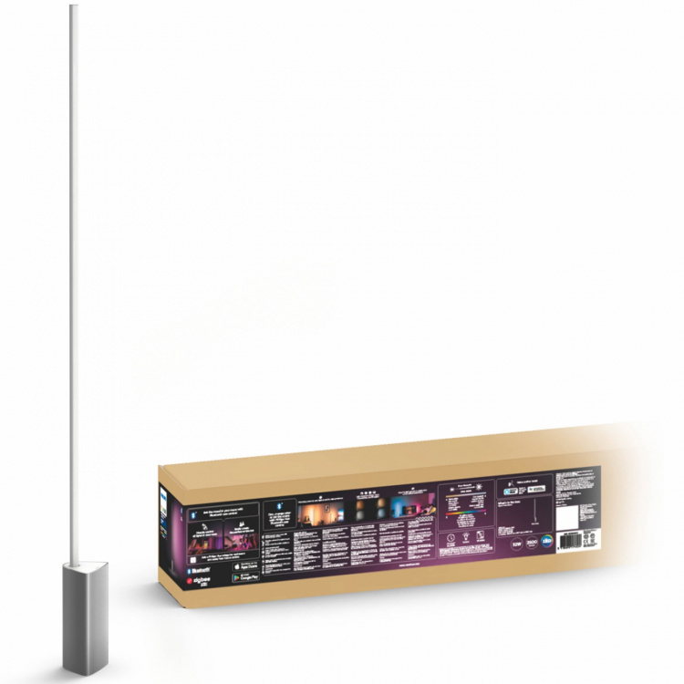 Philips Hue Gradient Signe Golvlampa Wh/Color Svart Philips Hue Gradient Signe Golvlampa Wh/Color Svart