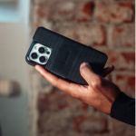 Krusell Leren Telefoonhoesje iPhone 13 Pro Max Zwart