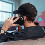 Krusell Leren Cover iPhone 13 Pro Zwart Krusell Leren Cover iPhone 13 Pro Zwart