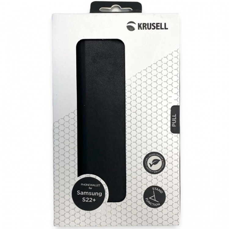Krusell Telefoon Portemonnee Galaxy S22+ Zwart Krusell Telefoon Portemonnee Galaxy S22+ Zwart