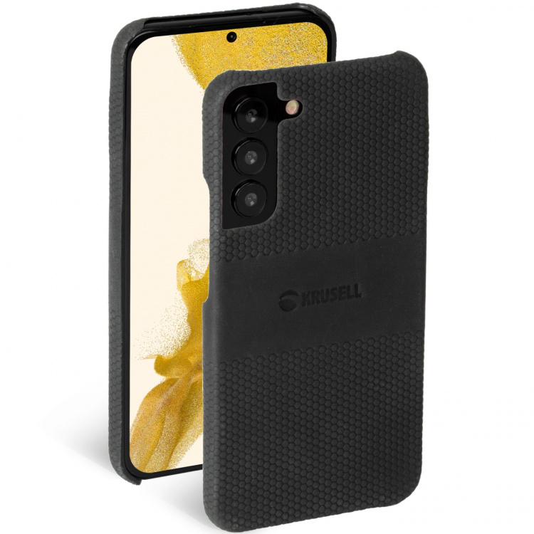 Krusell Leren Cover Galaxy S22 Zwart