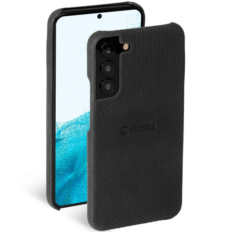 Krusell Leren Cover Galaxy S22+ Zwart Krusell Leren Cover Galaxy S22+ Zwart