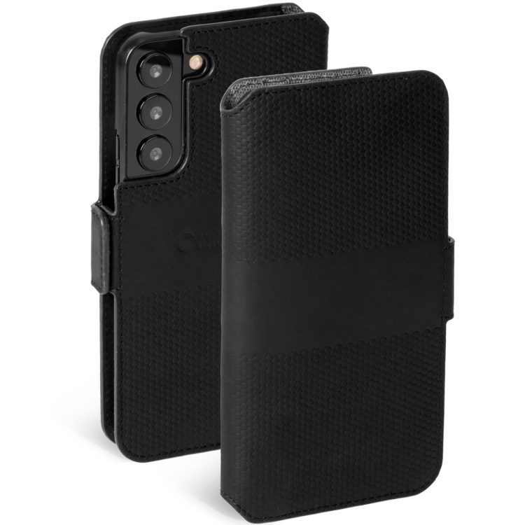 Krusell Leren Telefoonhoesje Galaxy S22 Zwart Krusell Leren Telefoonhoesje Galaxy S22 Zwart