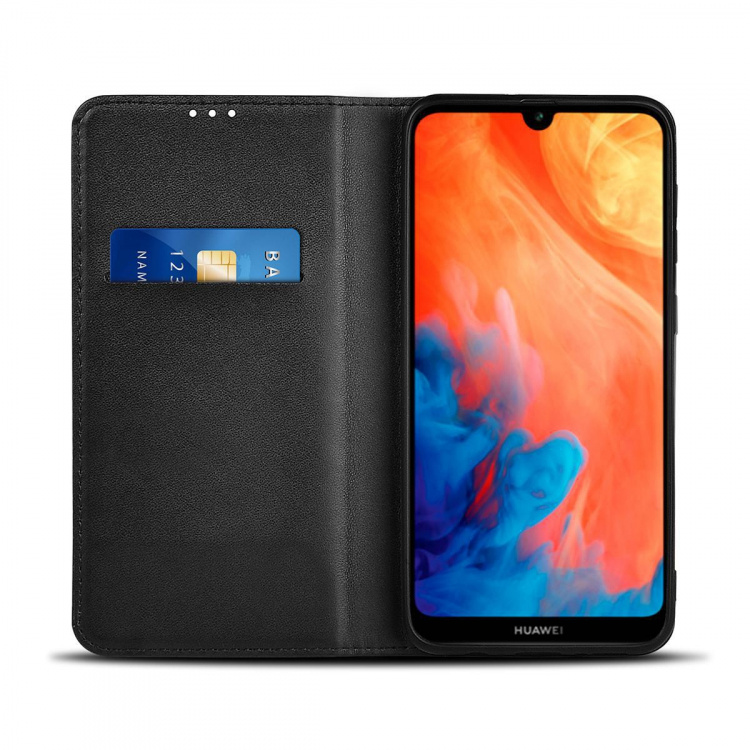 Nedis Smartphone Wallet Book | Gebruikt voor: Huawei | Huawei Y7 2019 / Y7 prime 2019 / Y7 pro 2019 | Geschikt voor 1 Kaart | Zwart | PU / TPU | Verstelbare standen