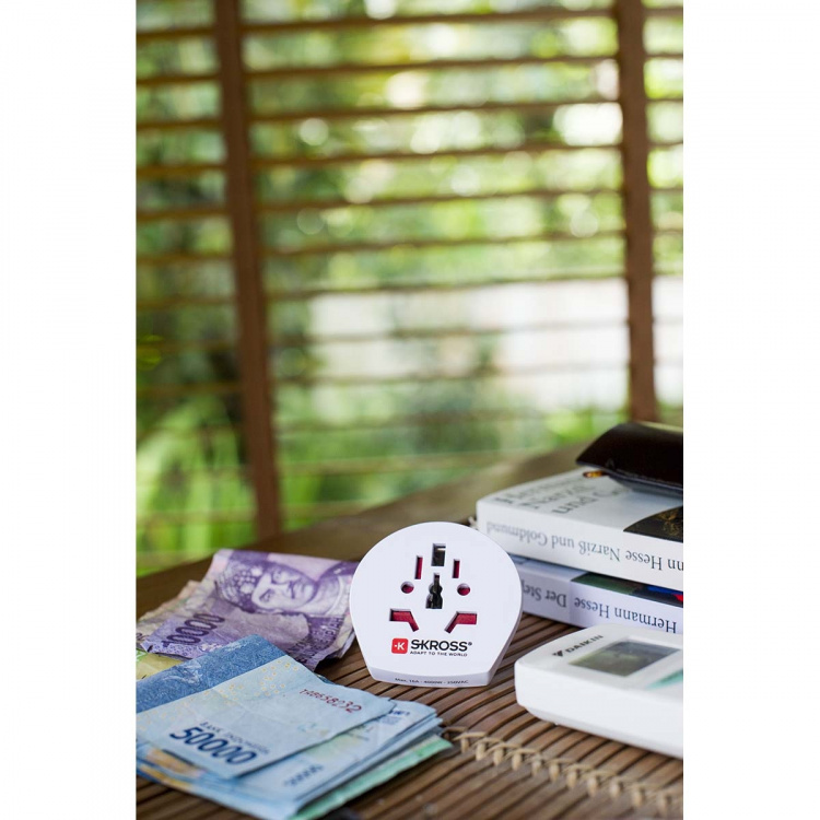 SKROSS Reisadapter Wereld-naar-Europa Geaard