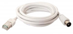 Coaxkabel Coax Male (IEC) - RJ45 (8/8) Male 2.00 m Wit