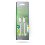 Nedis Satelliet- en Antennekabel | F-Male | F-Male | Verguld | 90 dB | 75 Ohm | Enkelvoudig Afgeschermd | 5.00 m | Rond | PVC | Wit | Doos Nedis Satelliet- en Antennekabel | F-Male | F-Male | Verguld | 90 dB | 75 Ohm | Enkelvoudig Afgeschermd | 5.00 m | Rond | PVC | Wit | Doos