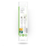 Nedis Coaxkabel | IEC (Coax) Male | IEC (Coax) Female | Vernikkeld | 120 dB | 75 Ohm | Viervoudig Afgeschermd | 2.00 m | Rond | PVC | Wit | Envelop