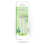 Nedis Coaxkabel | IEC (Coax) Male | IEC (Coax) Female | Vernikkeld | 90 dB | 75 Ohm | Dubbel Afgeschermd | 5.00 m | Rond | PVC | Wit | Doos