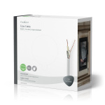 Nedis Coaxkabel op Haspel | RG6T | 75 Ohm | Dubbel Afgeschermd | ECA | 50.0 m | Coax | PVC | Wit | Gift Box