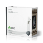 Nedis Coaxkabel op Haspel | RG58C/U | 50 Ohm | Dubbel Afgeschermd | ECA | 50.0 m | Coax | PVC | Wit | Gift Box