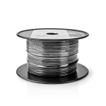 Nedis Coaxkabel op Haspel | RG174 | 50 Ohm | Enkelvoudig Afgeschermd | ECA | 100.0 m | Coax | PVC | Zwart | Rol Nedis Coaxkabel op Haspel | RG174 | 50 Ohm | Enkelvoudig Afgeschermd | ECA | 100.0 m | Coax | PVC | Zwart | Rol
