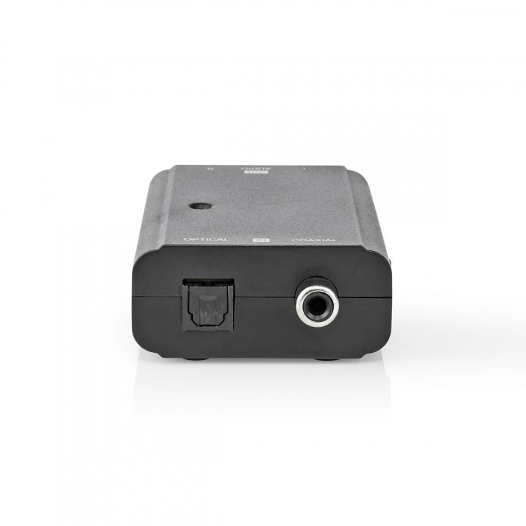 Nedis Digitale Audioconverter | 2-wegs | Ingangen audio / video / data: 1x S/PDIF (RCA) Female / 1x Toslink Female | Uitgangen audio / video / data: 2x RCA Male | Manueel | Zwart Nedis Digitale Audioconverter | 2-wegs | Ingangen audio / video / data: 1x S/PDIF (RCA) Female / 1x Toslink Female | Uitgangen audio / video / data: 2x RCA Male | Manueel | Zwart