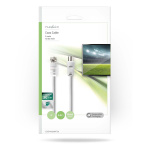 Nedis Satelliet- en Antennekabel | F-Male | IEC (Coax) Male | Vernikkeld | 30 dB | 75 Ohm | Dubbel Afgeschermd | 5.00 m | Rond | PVC | Wit | Envelop Nedis Satelliet- en Antennekabel | F-Male | IEC (Coax) Male | Vernikkeld | 30 dB | 75 Ohm | Dubbel Afgeschermd | 5.00 m | Rond | PVC | Wit | Envelop