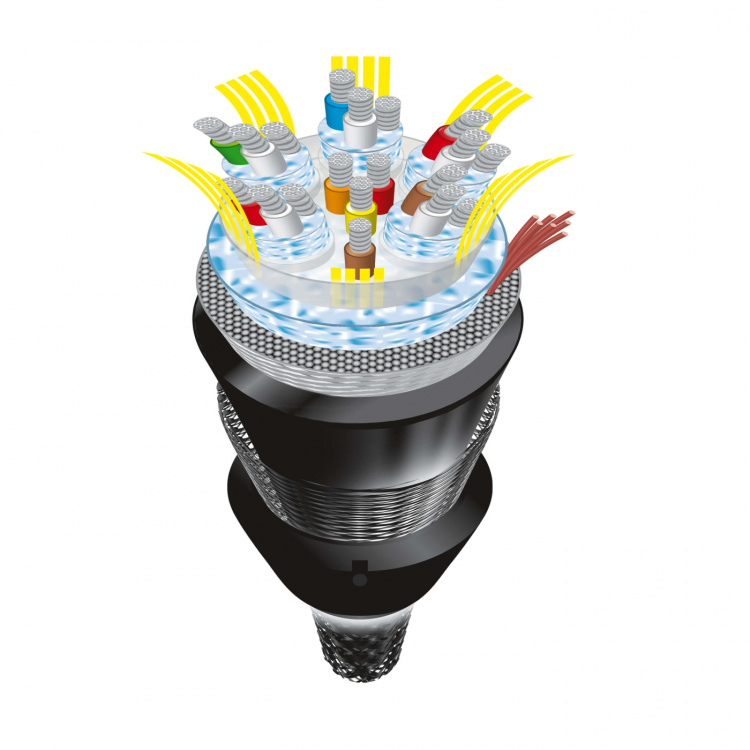 AVINITY HDMI Kabel 1,0m 1 m Klass 5 Guldpläterad