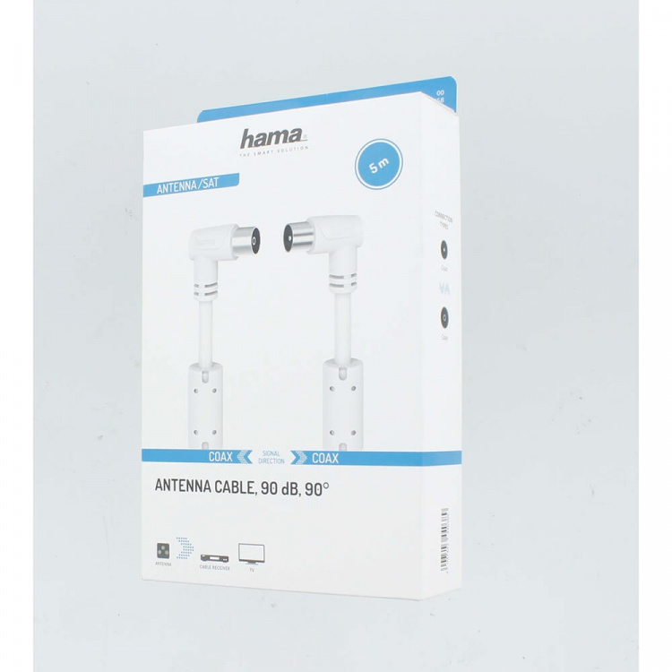 Cable Antenna Angle 90dB White 5.0m Cable Antenna Angle 90dB White 5.0m