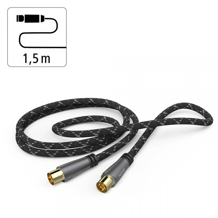  Antenna Cable 120dB Black/Grey 1.5m