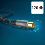 Antenna Cable 120dB Black/Grey 5.0m  Antenna Cable 120dB Black/Grey 5.0m