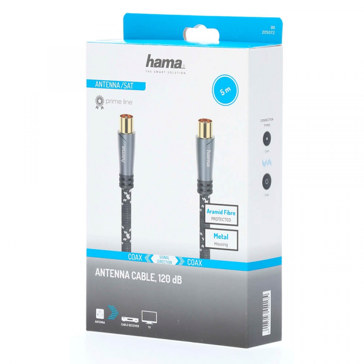 Antenna Cable 120dB Black/Grey 5.0m  Antenna Cable 120dB Black/Grey 5.0m