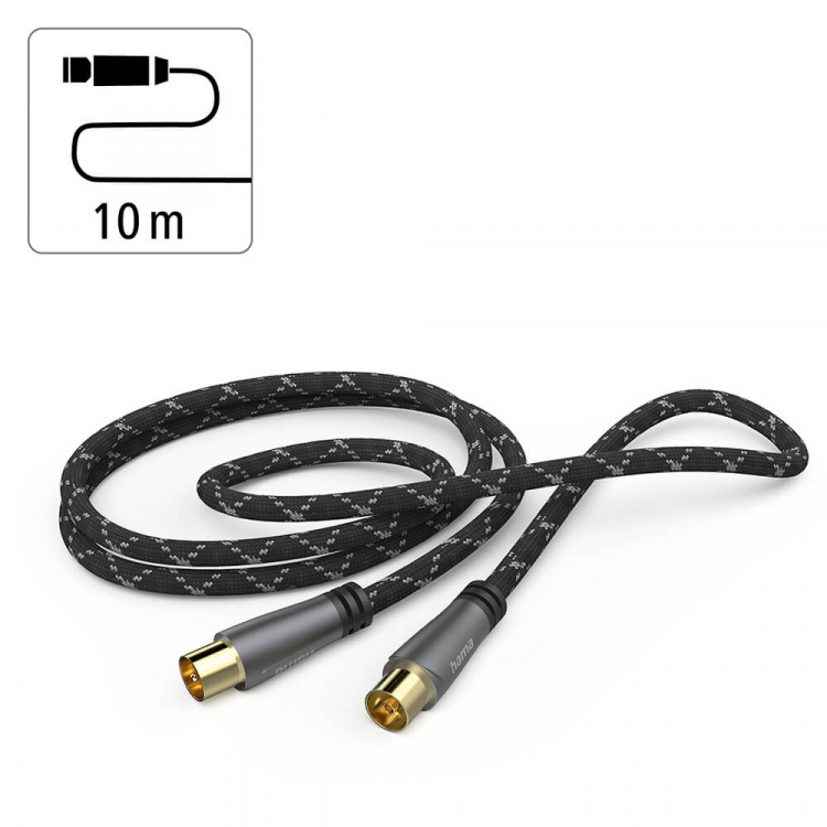 Antenna Cable 120dB Black/Grey 10.0m  Antenna Cable 120dB Black/Grey 10.0m