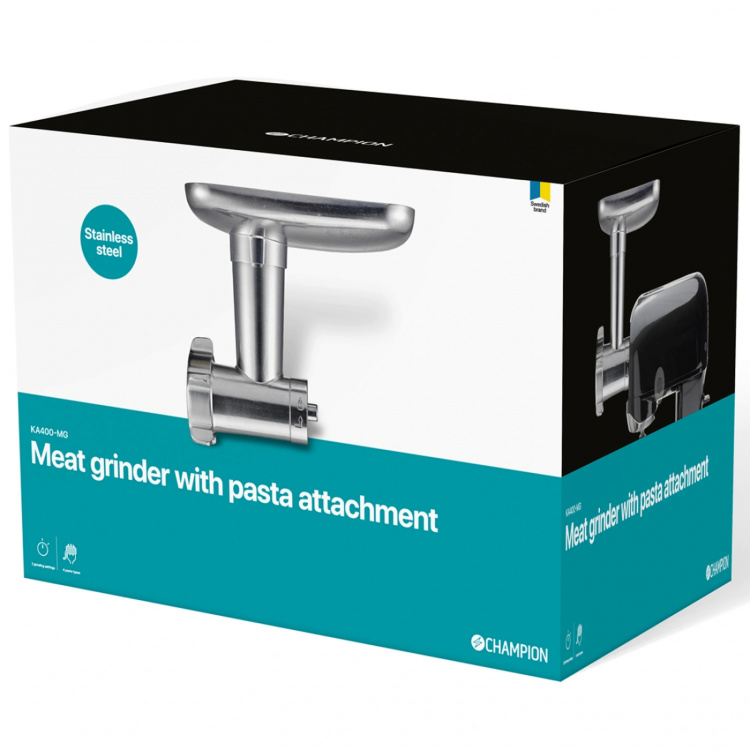 Champion Köttkvarn m. pastatillbehör