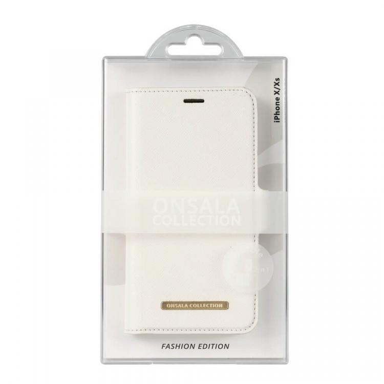 Mobile Wallet Saffiano White iPhoneX/Xs