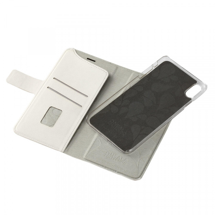 Mobile Wallet Saffiano White iPhoneXs Max