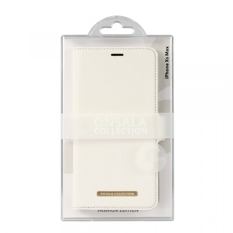 Mobile Wallet Saffiano White iPhoneXs Max