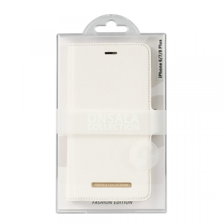 Mobile Wallet Saffiano White iPhone6/7/8 Plus