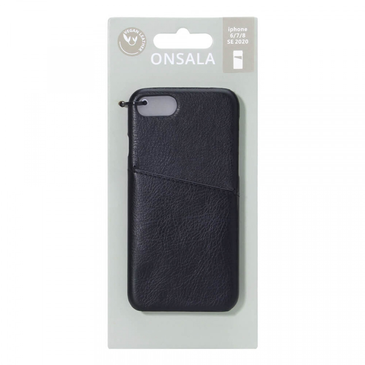 Mobilecover Black iPhone 6/7/8/SE Creditcard Pocket Mobilecover Black iPhone 6/7/8/SE Creditcard Pocket