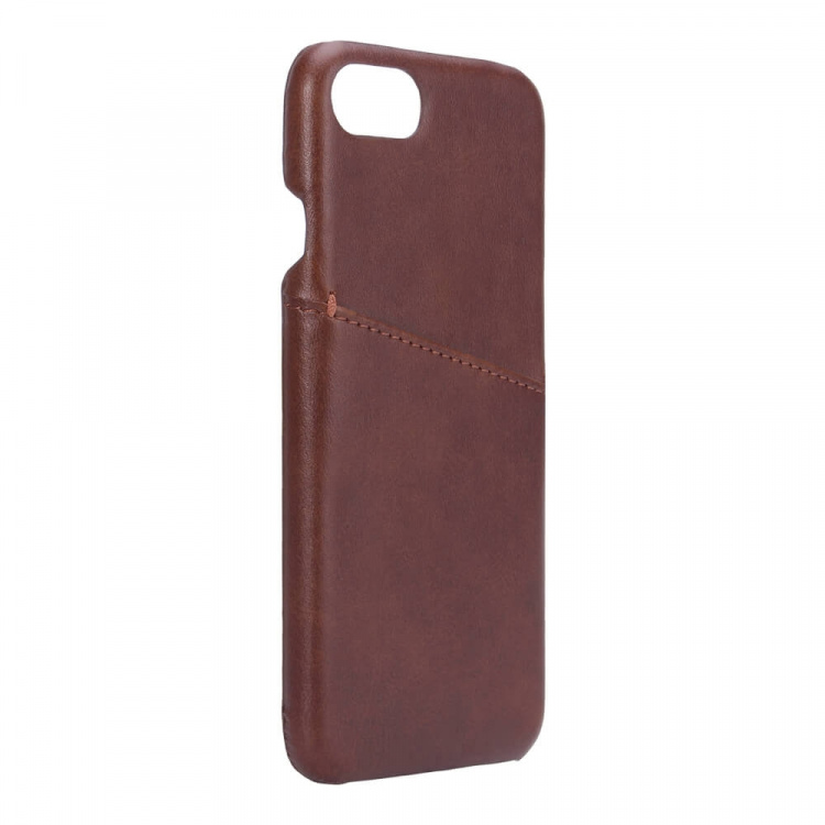 Mobilecover Brown iPhone 6/7/8/SE Creditcard Pocket Mobilecover Brown iPhone 6/7/8/SE Creditcard Pocket