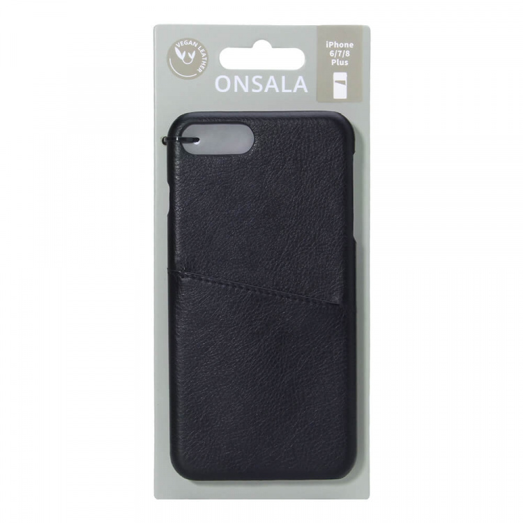 Mobilecover Black iPhone 6/7/8 Plus Creditcard Pocket
