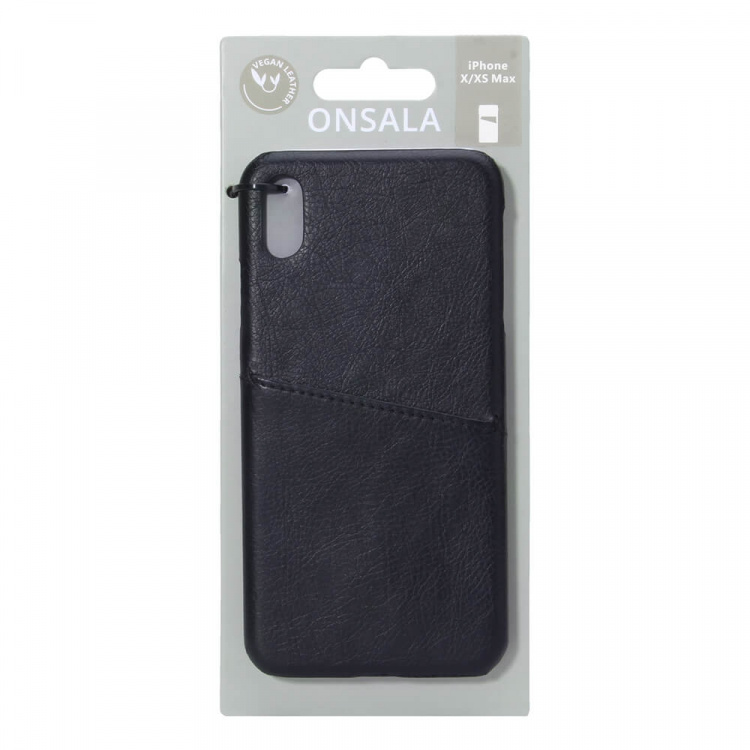Mobilecover Black iPhone X/XS Max Creditcard Pocket Mobilecover Black iPhone X/XS Max Creditcard Pocket