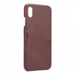 Mobilecover Brown iPhone X/XS Max Creditcard Pocket Mobilecover Brown iPhone X/XS Max Creditcard Pocket