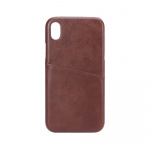 Mobilecover Brown iPhone XR Creditcard Pocket Mobilecover Brown iPhone XR Creditcard Pocket