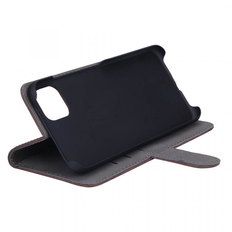 Mobile Wallet Brown Nubuck PU Samsung A22 5G