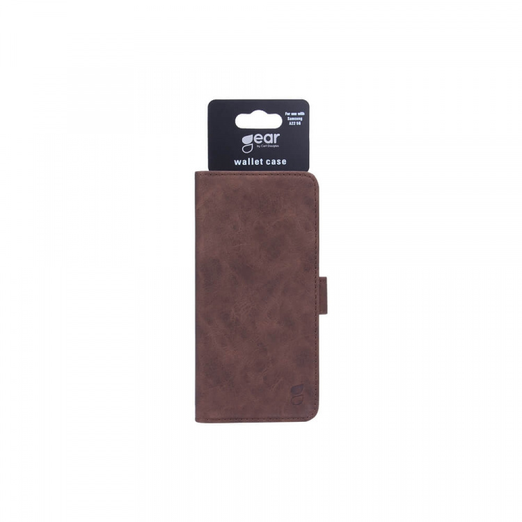 Mobile Wallet Brown Nubuck PU Samsung A22 5G