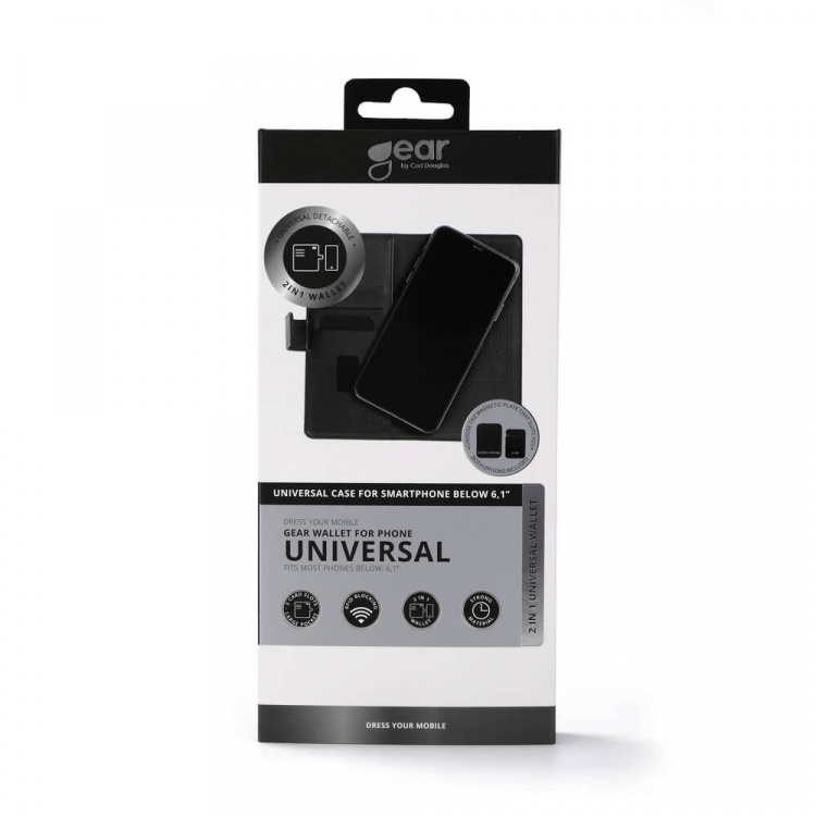 Wallet Universal Klister/Magnet Black Wallet Universal Klister/Magnet Black