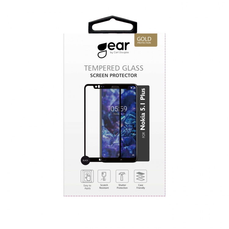 Glass Prot. 2,5D Full Cover Nokia 5.1 Plus Glass Prot. 2,5D Full Cover Nokia 5.1 Plus