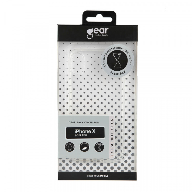 GEAR Mobielhoesje TPU Transparant - iPhone X/XS