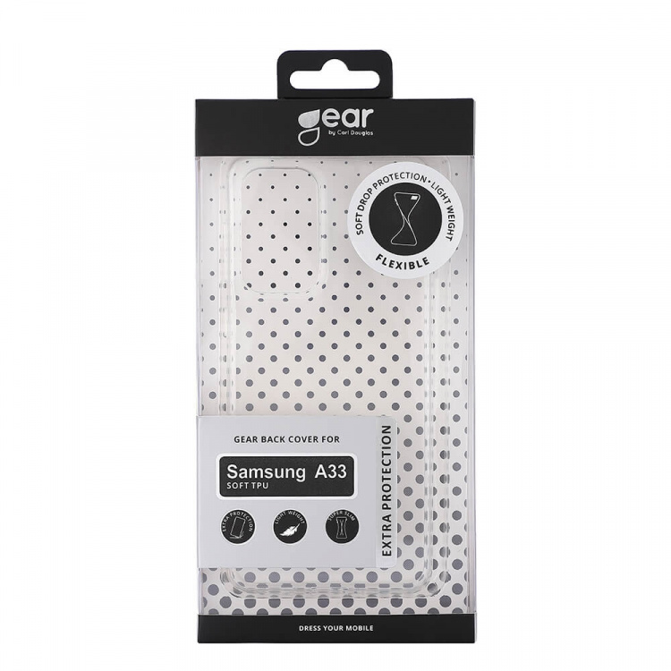 GEAR Transparant TPU mobiele telefoonhoesje - Samsung A33 GEAR Transparant TPU mobiele telefoonhoesje - Samsung A33