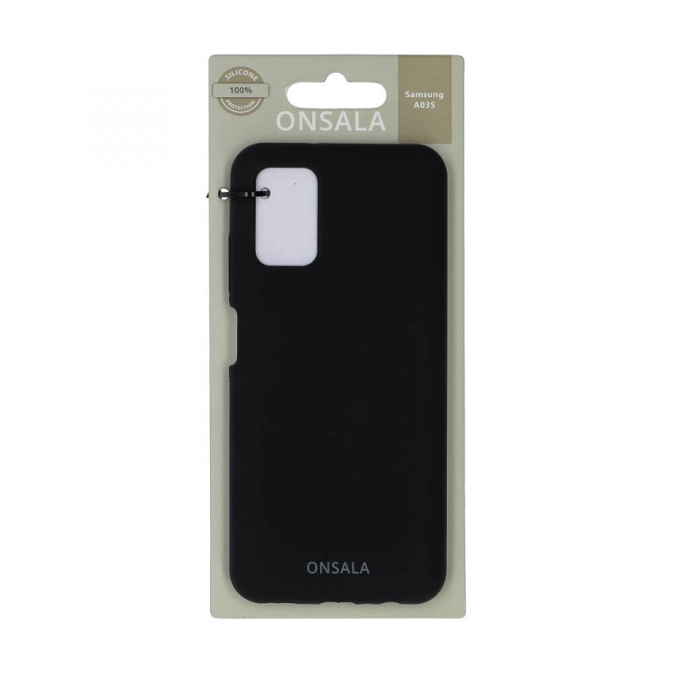 Mobile Cover Silicone Black Samsung A03s