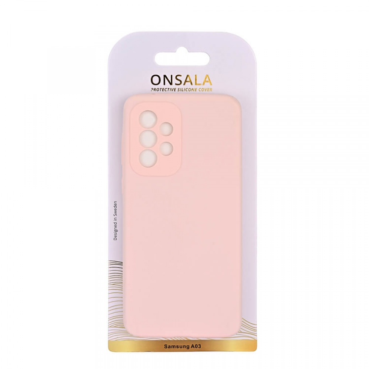 Mobilecover Silicone Chalk Pink Samsung A03