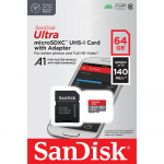 SanDisk MicroSDXC Mobile Ultra 64 GB 140 MB/s UHS-I-adapter