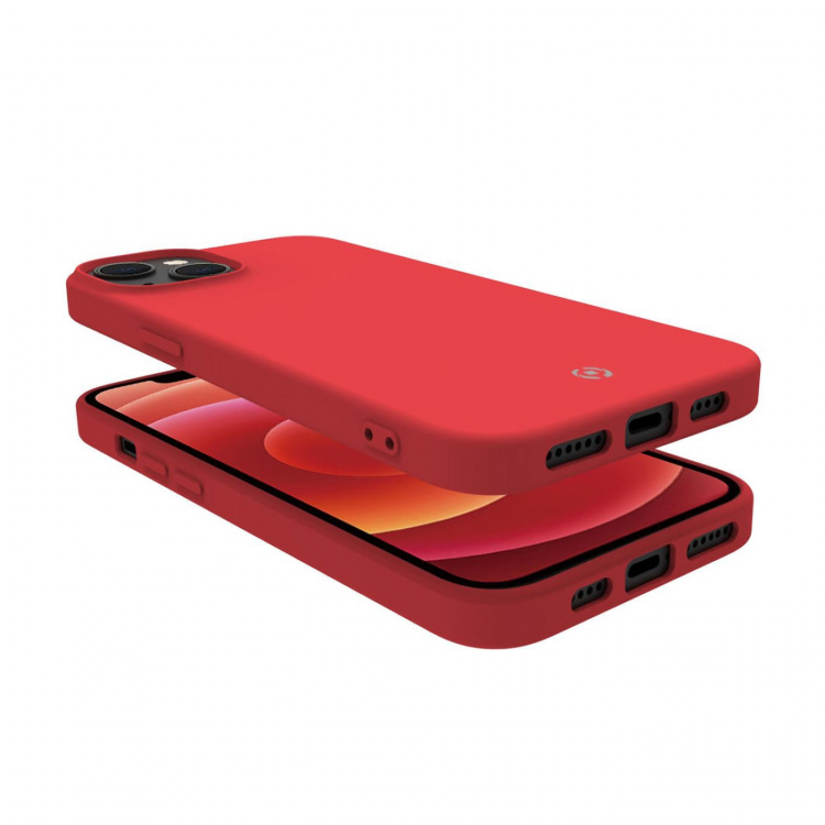 Celly Cromo Soft rubber case iPhone 14 Röd Celly Cromo Soft rubber case iPhone 14 Röd