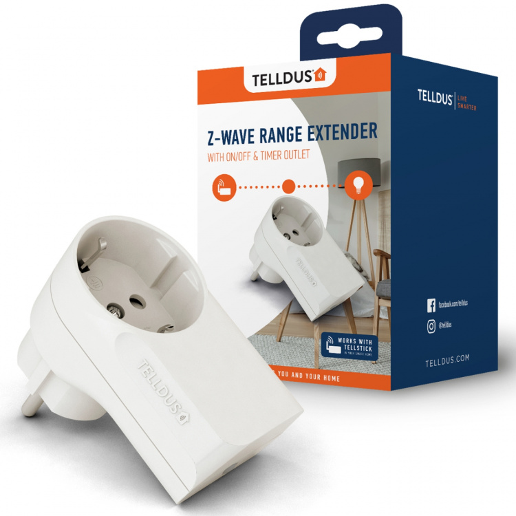 Telldus Z-Wave Uttag med range extend Telldus Z-Wave Uttag med range extend