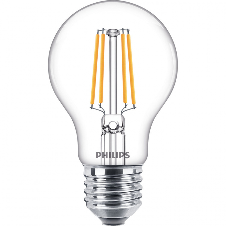 Philips 2-pack LED E27 Normal 4,3W (40W) Klar 470lm Philips 2-pack LED E27 Normal 4,3W (40W) Klar 470lm