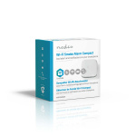 Nedis SmartLife Rookmelder | Wi-Fi | Batterij Gevoed | Levenscyclus sensor: 10 Jaar | EN 14604 | Max. batterijduur: 24 Maanden | 85 dB | Wit | 1 Stuks